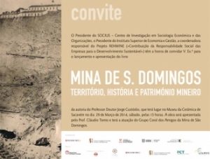 Lançamento do Livro sobre a Mina de S. Domingos