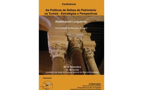 Cartaz - Conferência "As políticas de Defesa do Património na Túnisia - Estratég
