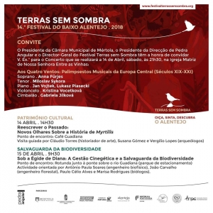 Festival Terras Sem Sombra, Mértola, 14 e 15 de Abril 2018