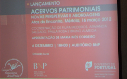 Lançamento do livro Acervos patrimoniais: novas perspetivas e abordagens